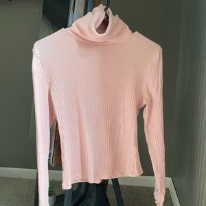 Pink Turtleneck Shirt